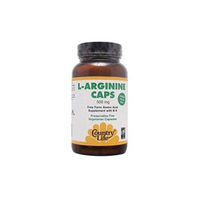 Country Life L-Arginine Caps - 500 mg - 100 Vegetarian Capsules