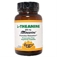 Country Life L-Theanine - 200 mg - 60 Vegetarian Capsules