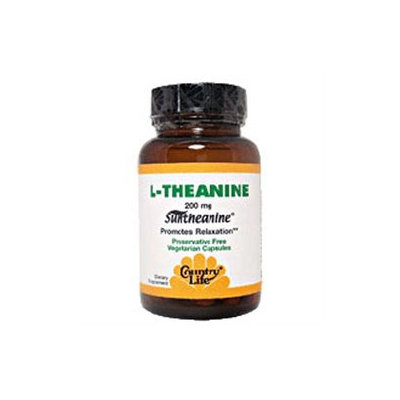 Country Life L-Theanine - 200 mg - 60 Vegetarian Capsules