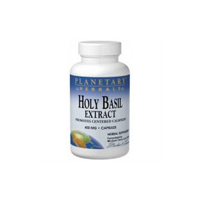 Planetary Herbals Holy Basil Extract - 450 mg - 120 Capsules