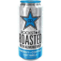AMP RockStar Roasted with Almond Milk Light Vanilla Energy + Coffee Drink, 15 fl oz