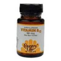 Country Life Vitamins Country Life Vitamin B12 500 mcg Tabs