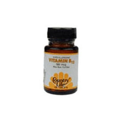 Country Life Vitamins Country Life Vitamin B12 500 mcg Tabs