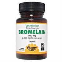 Country Life Triple Strength Bromelain - 500 mg - 60 Tablets