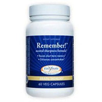 Enzymatic Therapy - Remember Mental Sharpness Formula - 60 Vegetarian Capsules