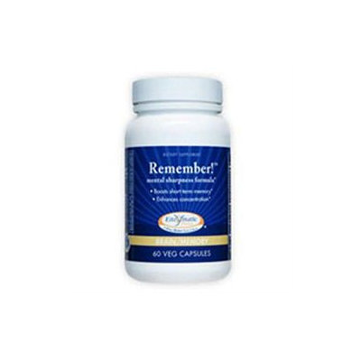 Enzymatic Therapy - Remember Mental Sharpness Formula - 60 Vegetarian Capsules