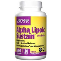 Jarrow Formulas - Alpha Lipoic Sustain with Biotin 300 mg. - 30 Vegetarian Tablets
