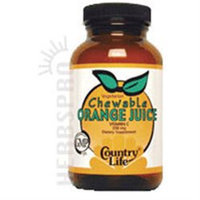 Country Life Vitamins Country Life Chewable Orange Juice Vit C 250 mg Wafers