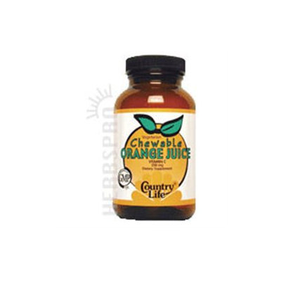 Country Life Vitamins Country Life Chewable Orange Juice Vit C 250 mg Wafers