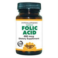Folic Acid 800 Mcg 100 Tab By Country Life Vitamins (1 Each)