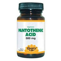 Pantothenic Acid 500 Mg 60 Tab By Country Life Vitamins (1 Each)