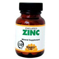 Chelated Zinc 50 Mg 100 Tab By Country Life Vitamins (1 Each)