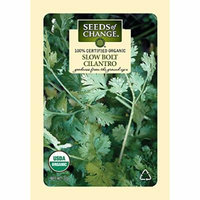 Seeds of Change Certified Organic Cilantro, Slow Bolt - 2 grams, 175 Seeds Pack