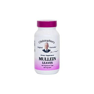 Mullein Leaves, 400 mg, 100 Vegicaps, Christopher's Original Formulas
