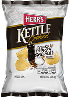 Herr's® Kettle Cooked Cracked Pepper & Sea Salt Potato Chips