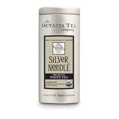 Octavia Tea Silver Needle (Organic White Tea) Loose Tea, 1.23-Ounce Tins (Pack of 2)