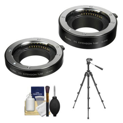 Kenko Macro Automatic Extension Tube Set DG with Tripod + Accessory Kit for Sony Alpha E-Mount NEX-C3, NEX-F3, NEX-5N. NEX-7Digital Camera