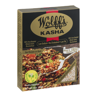 Wolff's Medium Kasha 100% Pure Roasted Buckwheat