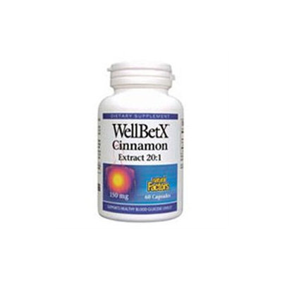 Natural Factors WellBetX Cinnamon Extract - 150 mg - 60 Capsules