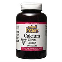 Calcium Citrate 350 mg by Natural Factors - 90 Tablets