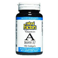 Vitamin A 10000 IU 180 Softgels, Natural Factors