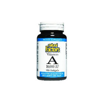 Vitamin A 10000 IU 180 Softgels, Natural Factors