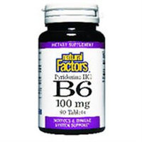 Natural Factors - Vitamin B6 Pyridoxine HCl 100 mg. - 90 Tablets