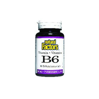 Natural Factors - Vitamin B6 Pyridoxine HCl 50 mg. - 90 Tablets