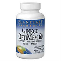 Ginkgo OptiMem 120 mg 60 Tabs from Planetary Formulas