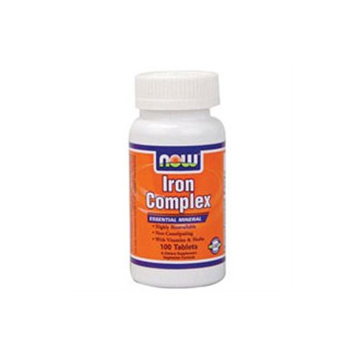 NOW Foods - Iron Complex Vegetarian - 100 Tablets