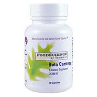 FoodScience of Vermont Beta Carotene 25,000 IU Softgels