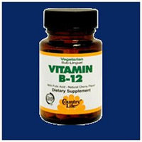 Country Life Vitamin B12 Sublingual - 500 mcg - 100 Lozenges