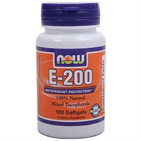 NOW Foods - Vitamin E- Mixed Tocopherols/Unesterified 200 IU - 100 Softgels