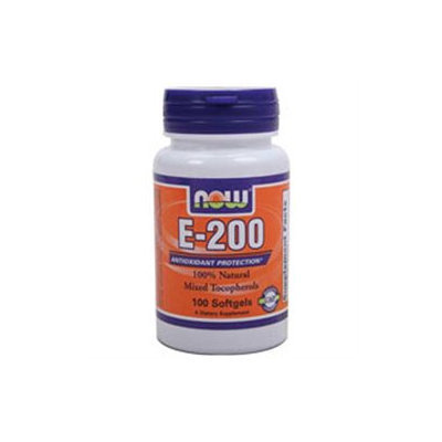 NOW Foods - Vitamin E- Mixed Tocopherols/Unesterified 200 IU - 100 Softgels