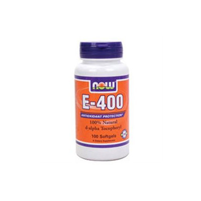 NOW Foods - Vitamin E- D-Alpha Tocopheryl Acetate 400 IU - 100 Softgels