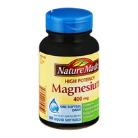 Nature Made Magnesium 400mg High Potency Liquid Softgels - 60 CT