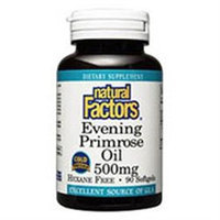 Evening Primrose Oil 500mg 180 Softgels, Natural Factors