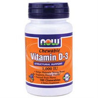 Now Foods Vitamin D-3 1000 Iu 180 Chewables