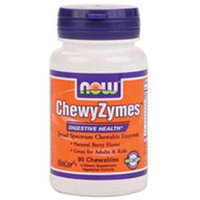 NOW Foods - ChewZymes Digestive Health Berry - 90 Chewable Tablets