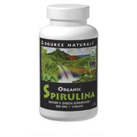 Source Naturals Organic Spirulina - 500 mg - 100 Tablets