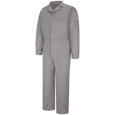 BULWARK CLD4GY FlameResistant Coverall, Gray