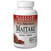 Planetary Formulations Full Spectrum Maitake Mushroom 650 MG - 120 Tablets - Mushroom Combinations