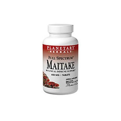 Planetary Formulations Full Spectrum Maitake Mushroom 650 MG - 120 Tablets - Mushroom Combinations
