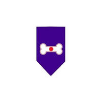 Ahi Bone Flag Japan Screen Print Bandana Purple Small