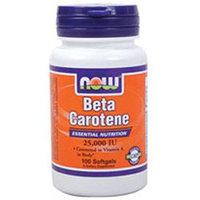 NOW Foods - Beta Carotene 25000 IU - 100 Softgels