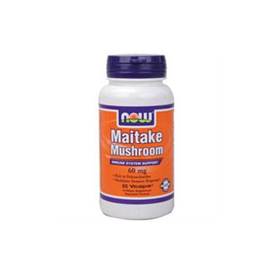 NOW Foods - Maitake Mushroom 60 mg. - 60 Vegetarian Capsules