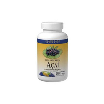 Planetary Herbals Full Spectrum Acai - 500 mg - 60 Capsules