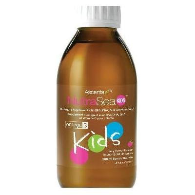 Nutra Sea Kids -Bubble Gum Flavour (200ml=6.6oz) (Herring Fish oil for Omega 3s) NutraSea by Ascenta Brand: Ascenta