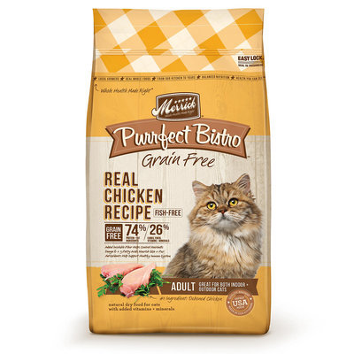 Merrick Purrfect Bistro Grain Free Healthy Chicken Adult Cat Food, 7 lbs.
