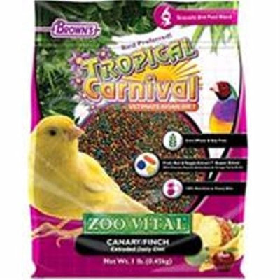 F.m. Brown Pet Tropical Carnival Zoo-Vital Canary & Finch Food